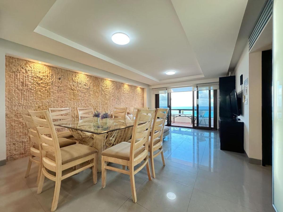 Amazing Beachfront Apartment Cancún Exteriér fotografie
