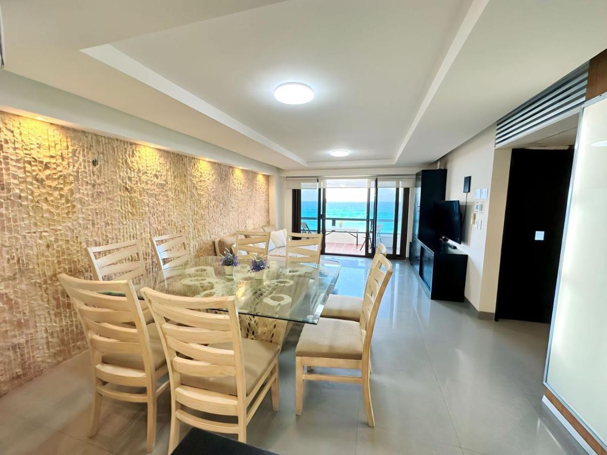 Amazing Beachfront Apartment Cancún Exteriér fotografie